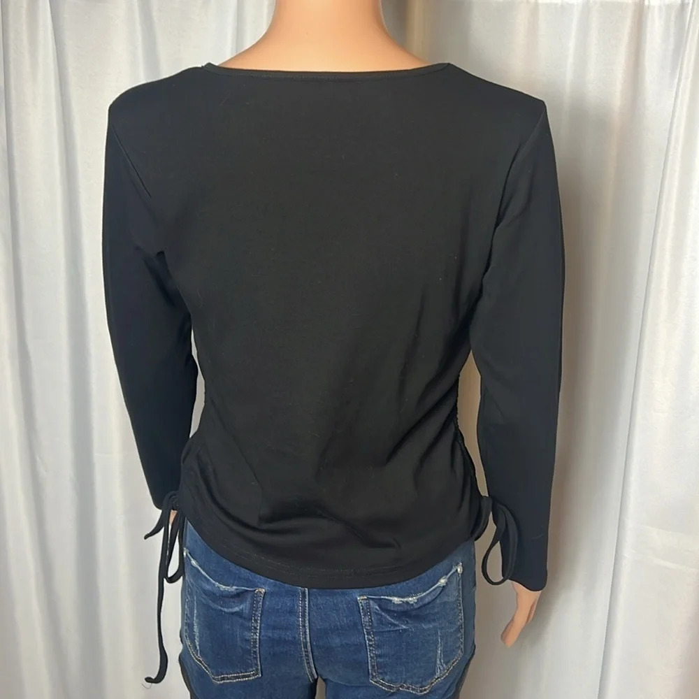 Side Drawstring Long Sleeve Drawstring Size L - Picture 5 of 7